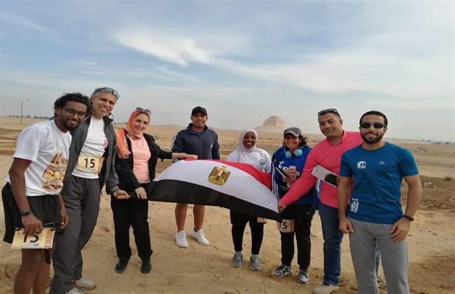 محافظة بني سويف تسقبل سباق الفراعنة الدولى أثناء مروره بميدوم 