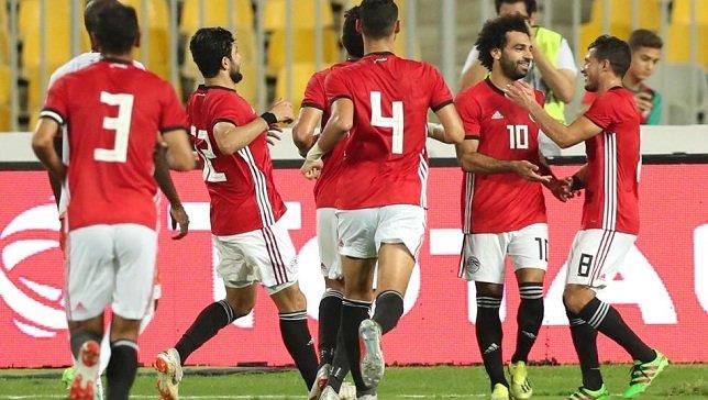 منتخب مصر يؤدى مرانه استعدادا لمواجهة الجابون