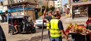 تحرير  46 محضر متنوع وازالة 232 حالة إشغال طريق مخالفة بالبحيرة