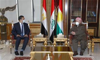 مسعود بارزاني يستقبل سفير مصر في العراق لتعزيز التعاون المشترك بين البلدين