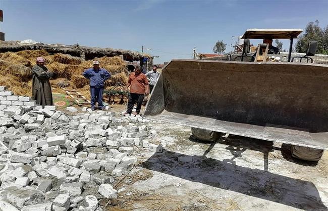  حملات مكبرة لإزالة التعديات بمحافظتى كفرالشيخ والشرقية