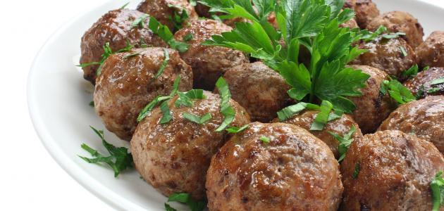 طريقة عمل كورات اللحم الصحية
