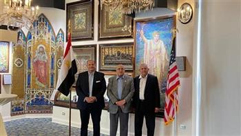   قنصل مصر بشيكاغو يزور أول متحف ثقافي لمهندس مصري في أمريكا