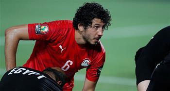 أحمد حجازي يحتفل بفوز المنتخب الوطني على الجابون بتصفيات كأس العالم