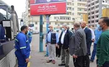  ممدوح رسلان يتفقد استعدادات الشركة لنوة المكنسة بالإسكندرية 