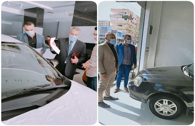 تحرير ٧ محاضر لمعارض سيارات بإيتاي البارود لعدم الإعلان عن الأسعار 