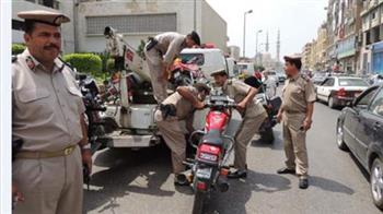   ضبط أكثر من 700 مخالفة في حملة مرورية مكبرة بسيدي سالم بكفر الشيخ