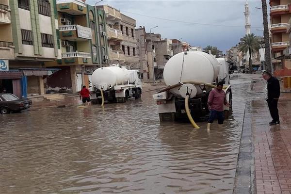 رفع درجة الاستعداد لمواجهة الظروف الجوية بشمال سيناء