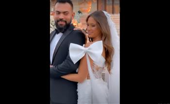   أول فيديو من زفاف خالد عليش وميرهان عمرو