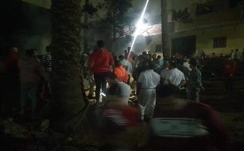 صور | السيطرة على حريق مخزن خردة بالحوامدية