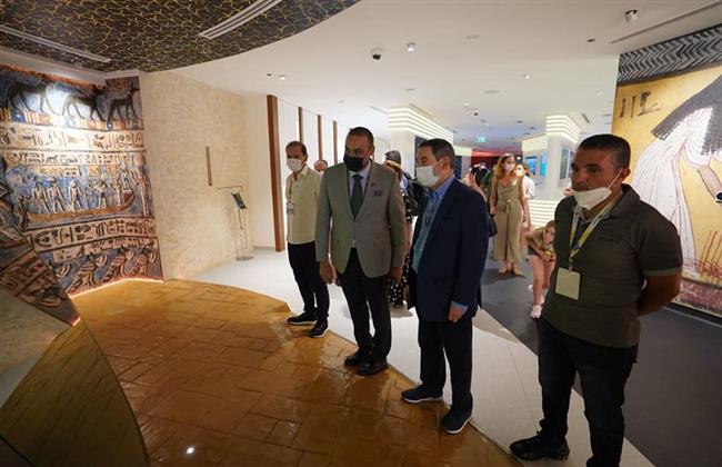 وفد غرفة التجارة العربية البرازيلية يتفقد الجناح المصرى بإكسبو دبى 2020 