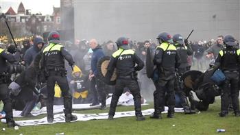      الشرطة الهولندية تعتقل سبعة أشخاص على خلفية تورطهم في أعمال شغب