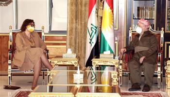   الزعيم الكردي يستقبل رئيس مكتب التعاون في الاتحاد الأوروبي
