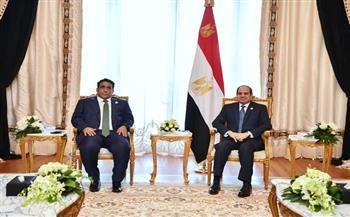 السيسي لـ «المنفي»: ندعم المسار السياسي لتسوية الأزمة الليبية