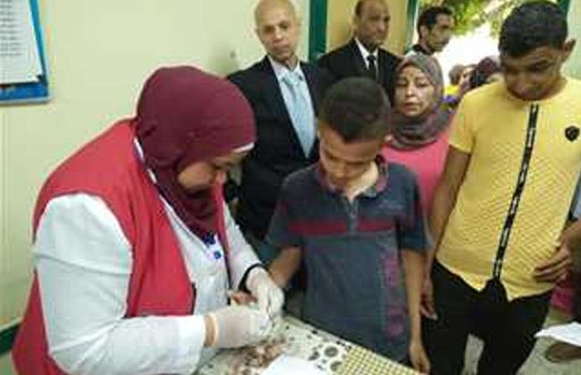 انطلاق مباردة الرئيس للكشف عن فيروس C لطلاب الصف الأول الإعدادي بمطروح