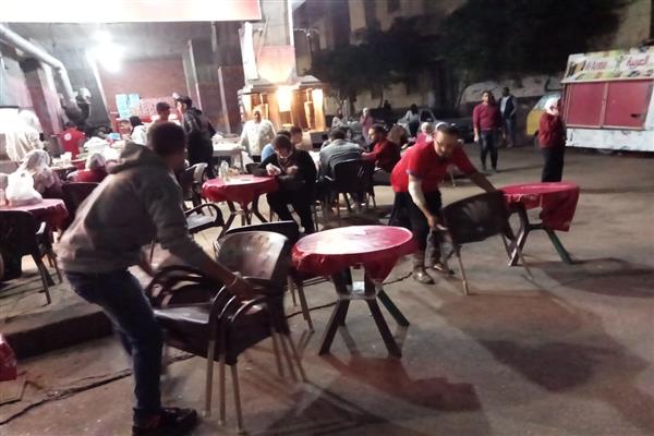 حملتان لإزالة الاشغالات والحواجز من شوارع حي وسط  الاسكندرية