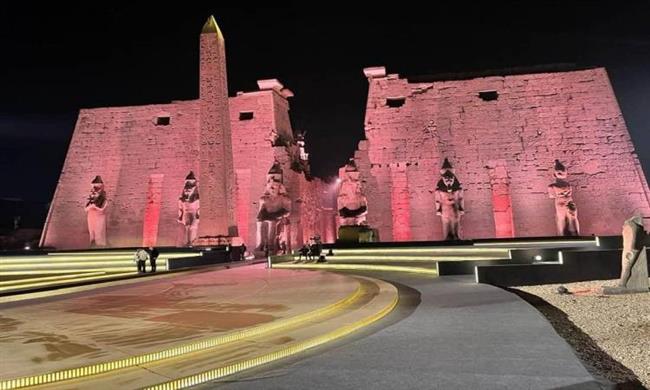  الأقصر تتزين بالرسومات الفرعونية مع انطلاق حفل إحياء طريق الكباش 