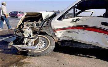 مصرع وإصابة 6 أشخاص في تصادم سيارتين بأسيوط