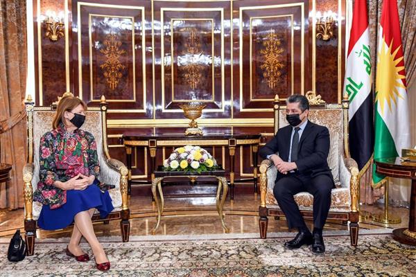 «بارزاني» لرئيسة مجلس الأعمال البريطاني العراقي: هدفنا جعل كردستان مركزا تجاريا مهما