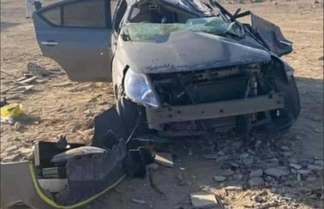 مصرع وإصابة 5 أشخاص بينهم مسنة في حادث انقلاب سيارة بالغردقة