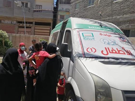 الكشف المجانى على 1156 مواطن بزفتى
