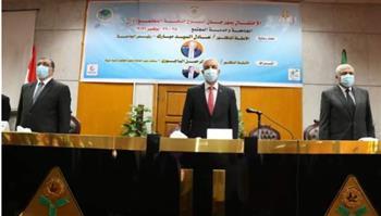 رئيس جامعة المنوفية يشهد انطلاق مهرجان أسبوع خدمة المجتمع الأول