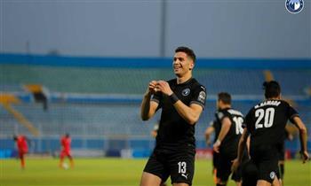 محمود وادى يحرز هدف بيراميدز فى مانيما