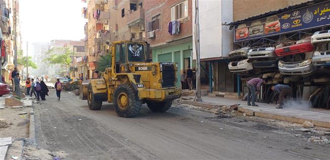 بتكلفة ٢٧ مليون جنيه.. تطوير شوارع ومحاور منطقة حى السلام بالإسماعيلية 