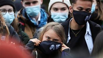   الناشطة السويدية «تونبيرج» تدعو للاحتجاج فى جلاسكو حيث تعقد قمة المناخ