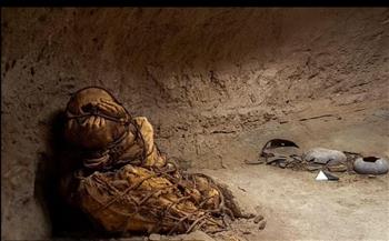   اكتشاف مومياء غامضة مقيدة بالحبال داخل مقبرة في بيرو