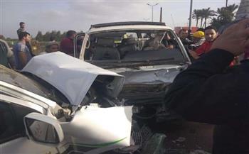 بالأسماء.. إصابة 11 شخصًا في حادث تصادم على طريق «نبروه – المنصورة» بالدقهلية