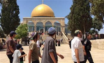 الاحتلال يحمى مستوطنين يؤدون طقوسا تلمودية فى فلسطين
