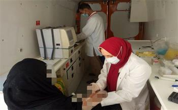 الكشف على ١٧٩٥ مواطنًا خلال قافلة طبية مجانية بالمحمودية