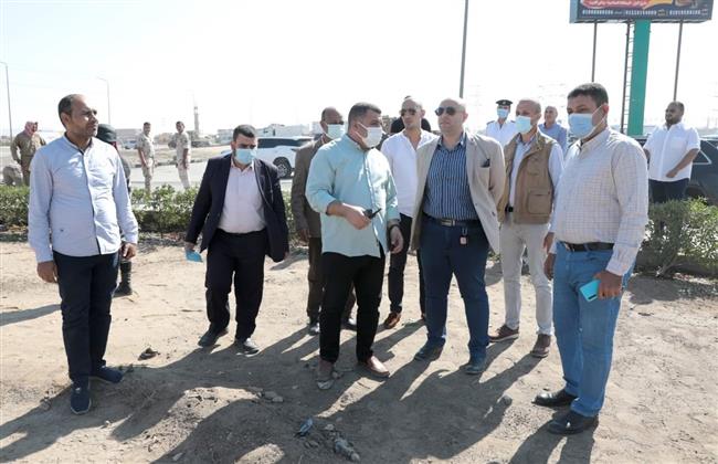 محافظ بني سويف يتفقد دوران محور عدلي منصور