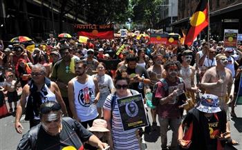   استراليا  ألاف المتظاهرون يحتشدون في متنزه هايد بارك