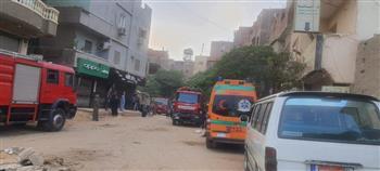 انفجار أسطوانة بوتاجاز فى عقار بالعمرانية ووقوع وفيات.. صور