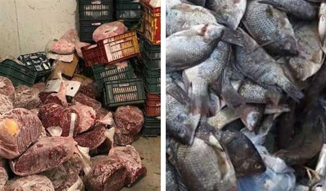إحباط محاولات إغراق أسواق الإسماعيلية بلحوم وأسماك فاسده 