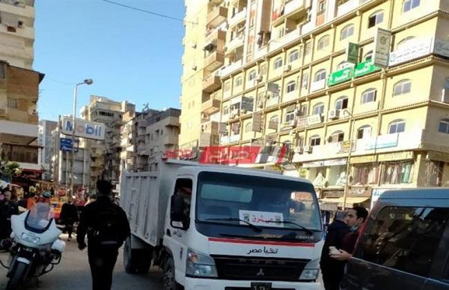 حملات مكبرة لإزالة الاشغالات والتعديات بالإسكندرية 