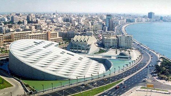 تغيرات المناخ بمكتبة الإسكندرية 