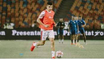 عبد الغني يشارك في التدريبات الجماعية  للزمالك