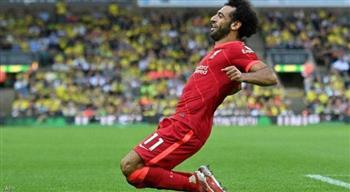 فيفا يحتفل بهدف محمد صلاح فى إيفرتون قبل مباراة أستون فيلا 