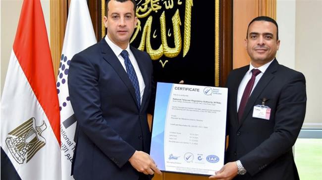 القومي لتنظيم الاتصالات يحصل على «الأيزو 9001»