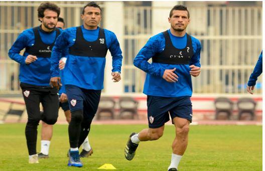 تدريبات بدنية إضافية لخماسي الزمالك في مجمع الصالات