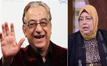 فيديو| زوجة أحمد راتب: عادل إمام عشرة عمر وزوجته صديقة عزيزة 