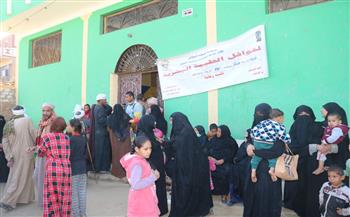   مناظرة 544 مريضا بقافلة جنوب الوادى الطبية بقرية الكرنك بمركز أبوتشت