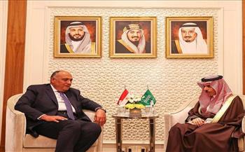   شكري ونظيره السعودي يؤكدان عمق العلاقات والتنسيق المشترك بين البلدين
