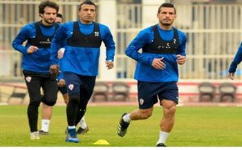 مران الزمالك.. تدريبات تأهيلية وإطالات للاعبين بمجمع الصالات