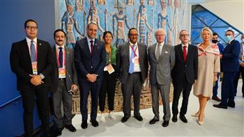   صور| ملك السويد يزور الجناح المصري المشارك في معرض إكسبو دبي 2020 