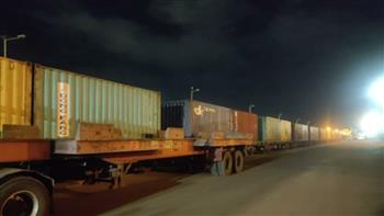   وصول ثالث رحلات قطار حاويات ميناء السخنة إلى ميناء بورسعيد