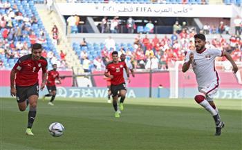 اللجوء للوقت الإضافي عقب التعادل السلبي بين مصر وقطر بكأس العرب